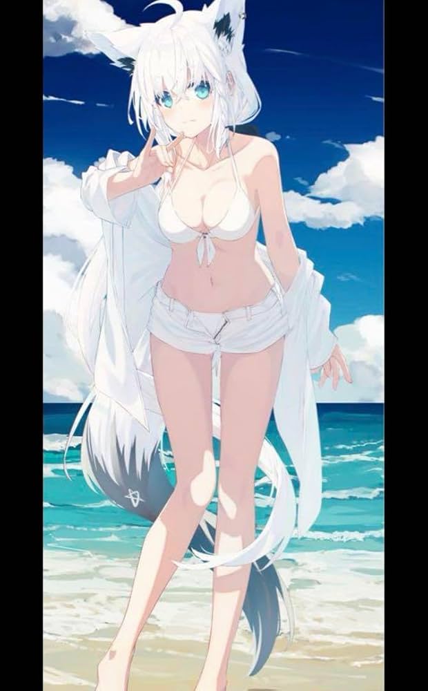 Amazon.co.jp: 白上フブキ 等身大タペストリー : ホビー